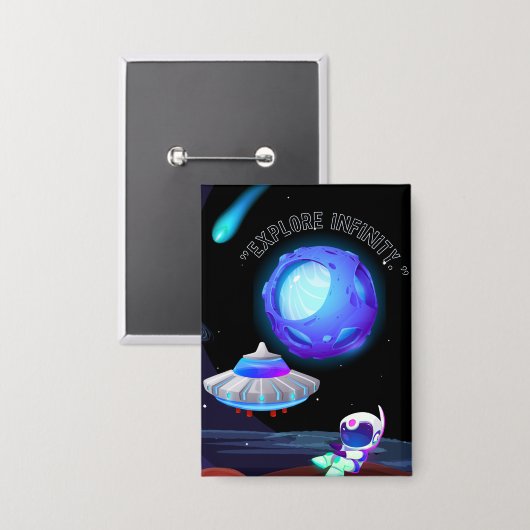 Ontdek de oneindigheid button (Voorkant / Achterkant)