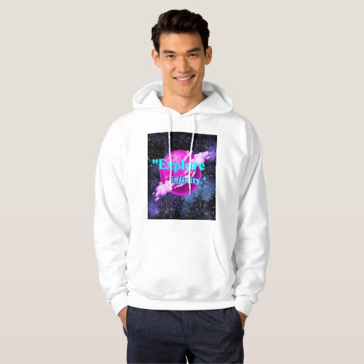 Ontdek de oneindigheid hoodie (Voorkant volledig)
