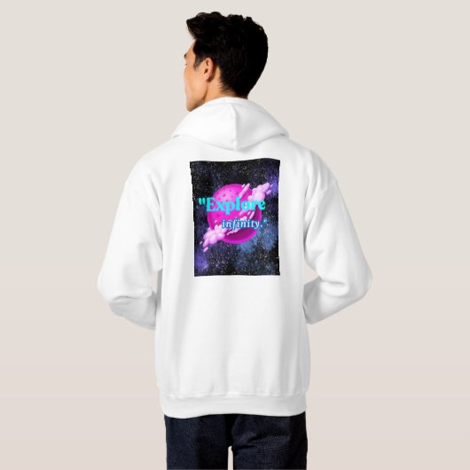 Ontdek de oneindigheid hoodie (Achterkant volledig)