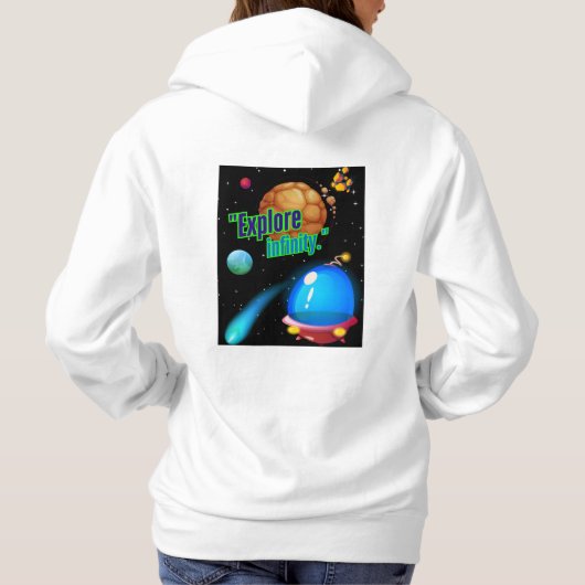 Ontdek de oneindigheid hoodie (Achterkant)