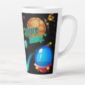 Ontdek de oneindigheid latte mok (Rechts)