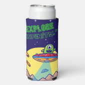 Ontdek de oneindigheid seltzer blikjeskoeler (Seltzer Achterkant)