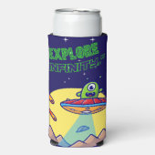 Ontdek de oneindigheid seltzer blikjeskoeler (Seltzer Voorkant)