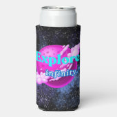 Ontdek de oneindigheid seltzer blikjeskoeler (Seltzer Achterkant)