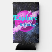 Ontdek de oneindigheid seltzer blikjeskoeler (Achterkant)