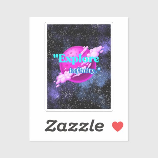 Ontdek de oneindigheid sticker (Vel)