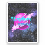 Ontdek de oneindigheid sticker (Voorkant)