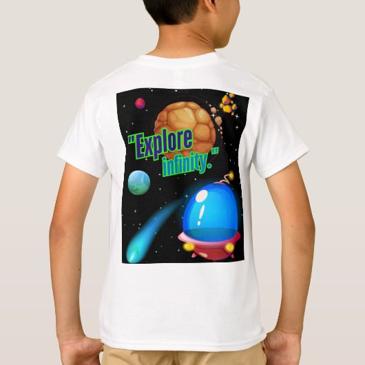 Ontdek de oneindigheid t-shirt (Achterkant)