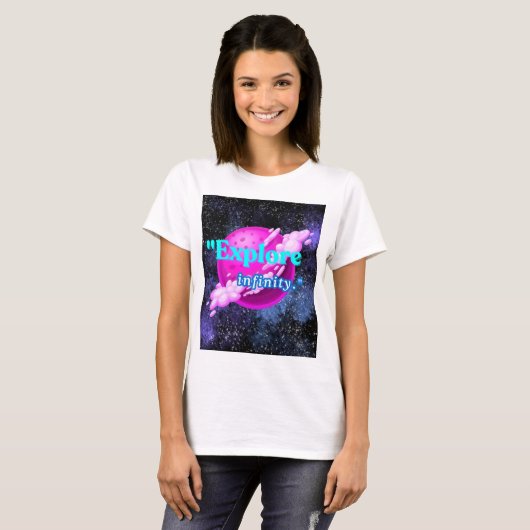 Ontdek de oneindigheid t-shirt (Voorkant volledig)