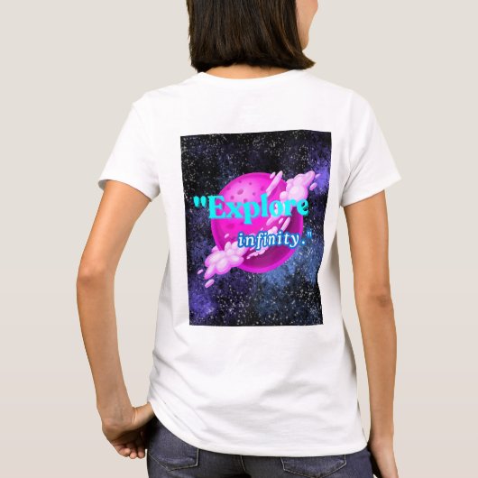 Ontdek de oneindigheid t-shirt (Achterkant)