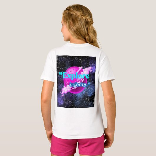 Ontdek de oneindigheid t-shirt (Achterkant volledig)