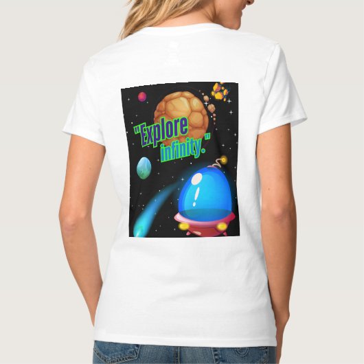 Ontdek de oneindigheid t-shirt (Achterkant)