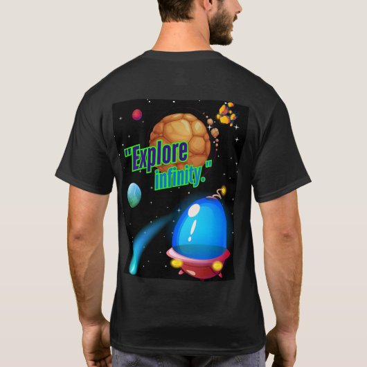 Ontdek de oneindigheid t-shirt (Achterkant)