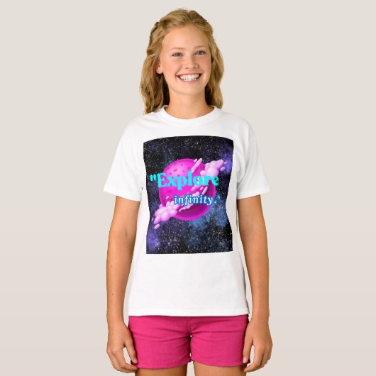 Ontdek de oneindigheid t-shirt (Voorkant volledig)