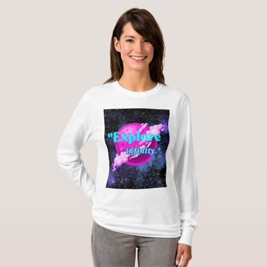 Ontdek de oneindigheid t-shirt (Voorkant volledig)