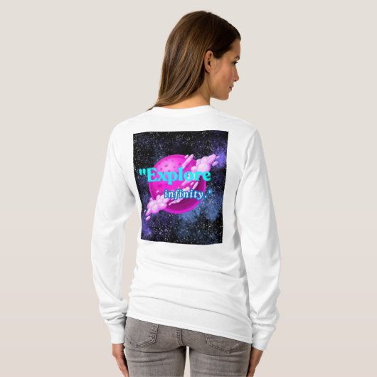 Ontdek de oneindigheid t-shirt (Achterkant volledig)