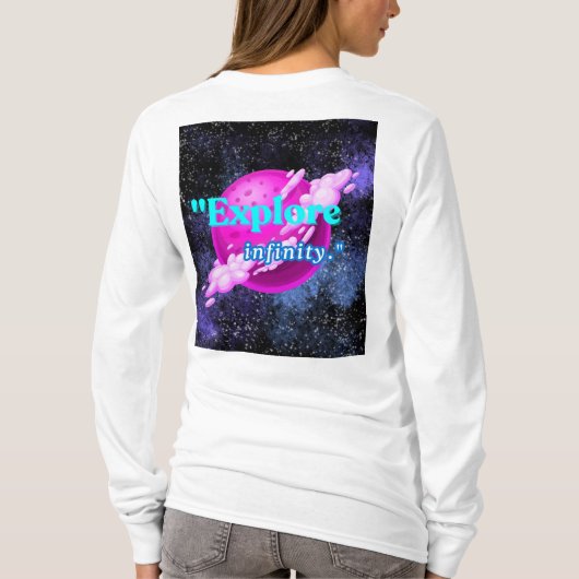 Ontdek de oneindigheid t-shirt (Achterkant)