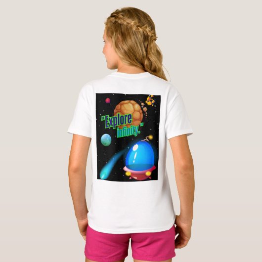 Ontdek de oneindigheid t-shirt (Achterkant volledig)