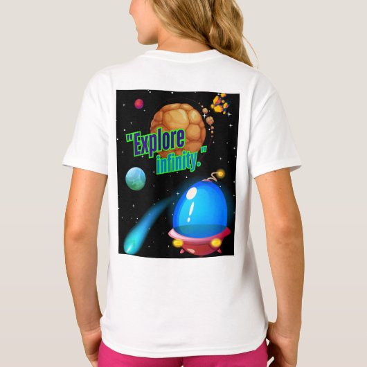 Ontdek de oneindigheid t-shirt (Achterkant)