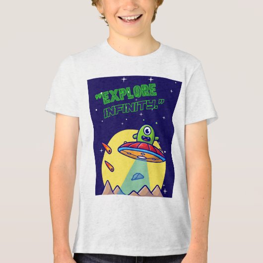 Ontdek de oneindigheid Tri-Blend shirt (Voorkant)