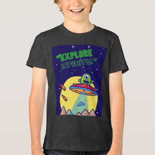 Ontdek de oneindigheid Tri-Blend shirt (Voorkant)