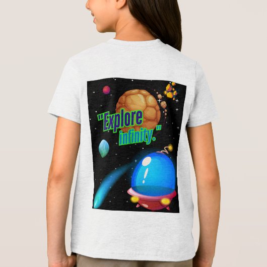 Ontdek de oneindigheid Tri-Blend shirt (Achterkant)