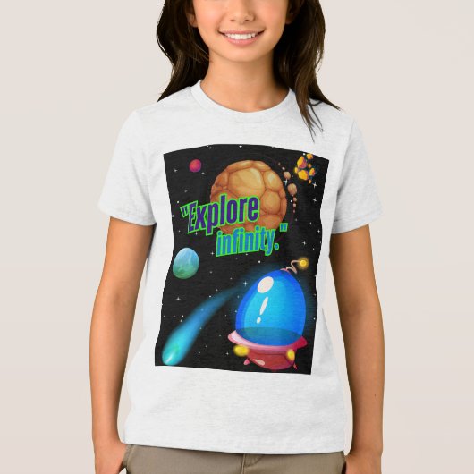 Ontdek de oneindigheid Tri-Blend shirt (Voorkant)