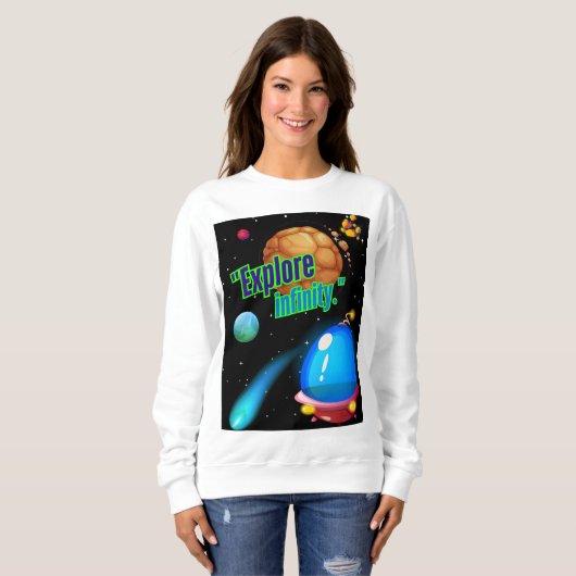 Ontdek de oneindigheid trui (Voorkant volledig)