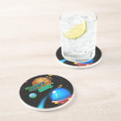 Ontdek de oneindigheid zandsteen onderzetter (Zijkant)