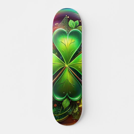 Ontdek de perfecte harmonie van Shamrock, Musical Persoonlijk Skateboard (Voorkant)