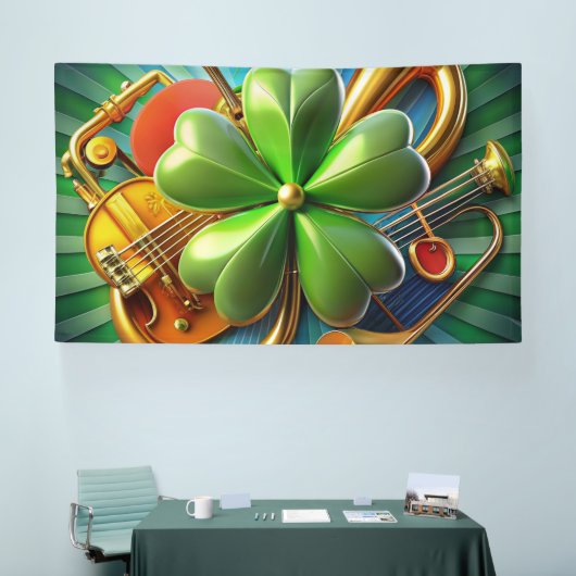 Ontdek de perfecte harmonie van Shamrock, Musical Spandoek (Beurs)