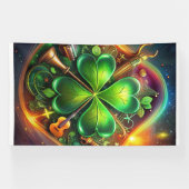 Ontdek de perfecte harmonie van Shamrock, Musical Spandoek (Horizontaal)
