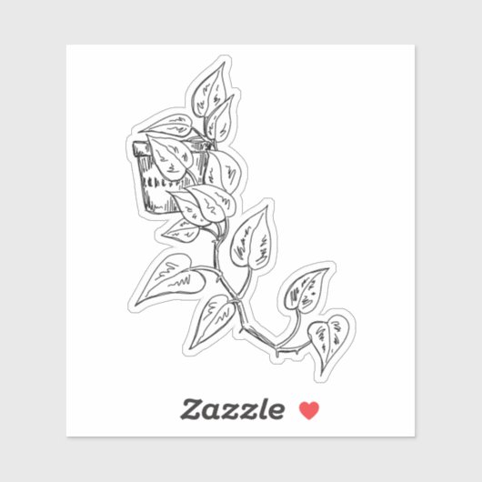 Ontdek de Pothos Sticker (Vel)