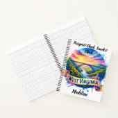 Ontdek de prachtige landschappen van West Virginia Notitieboek (Binnen)