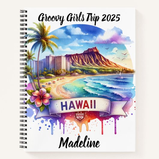 Ontdek de prachtige stranden en het landschap van  notitieboek (Voorkant)