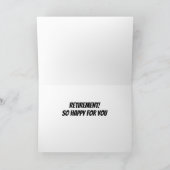 **ONTDEK DE RIDE** RETIREMENT HUMOR KAART (Binnen)