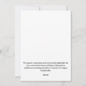 Ontdek de ruige schoonheid van de woestijnlanden v feestdagenkaart (Achterkant)