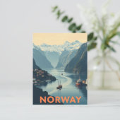Ontdek de Schilderachtig schoonheid van Noorwegen Briefkaart (Staand voorkant)