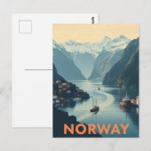 Ontdek de Schilderachtig schoonheid van Noorwegen Briefkaart (Voorkant / Achterkant)