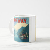Ontdek de Schilderachtig schoonheid van Noorwegen Koffiemok (Voorkant links)
