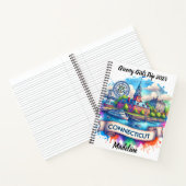 Ontdek de schilderachtig waterkant van Connecticut Notitieboek (Binnen)