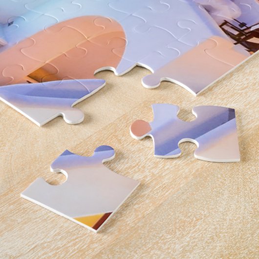 Ontdek de schoonheid van de iconische zonsondergan legpuzzel (Zijkant)