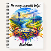 Ontdek de schoonheid van de landschappen van West  Notitieboek (Voorkant)