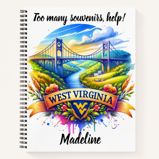 Ontdek de schoonheid van de landschappen van West  Notitieboek (Voorkant)