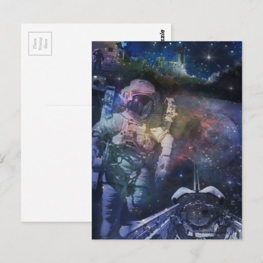 Ontdek de schoonheid van de ruimte briefkaart (Voorkant / Achterkant)