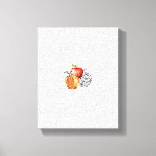 Ontdek de schoonheid van het schilderen van appels canvas afdruk (Voorkant)