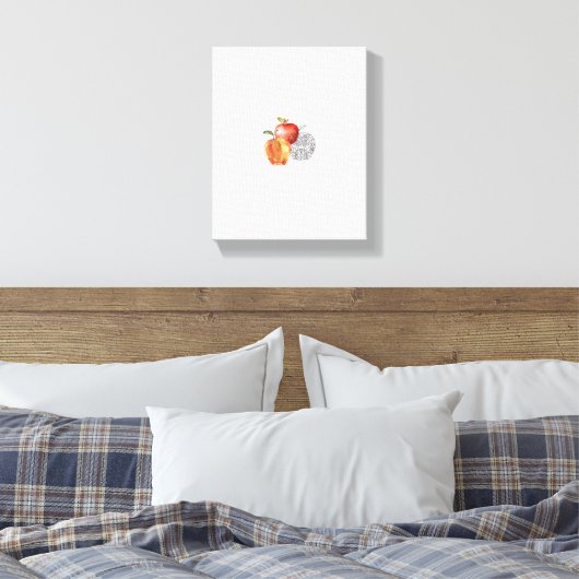 Ontdek de schoonheid van het schilderen van appels canvas afdruk (Insitu (Slaapkamer))