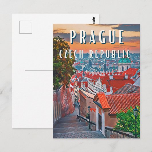 Ontdek de schoonheid van Praag Briefkaart (Voorkant / Achterkant)
