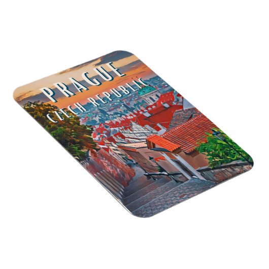 Ontdek de schoonheid van Praag Magneet (Rechterzijde)