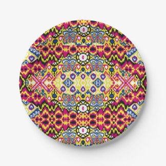Ontdek de schoonheid van Tribal Pattern Design Papieren Bordje